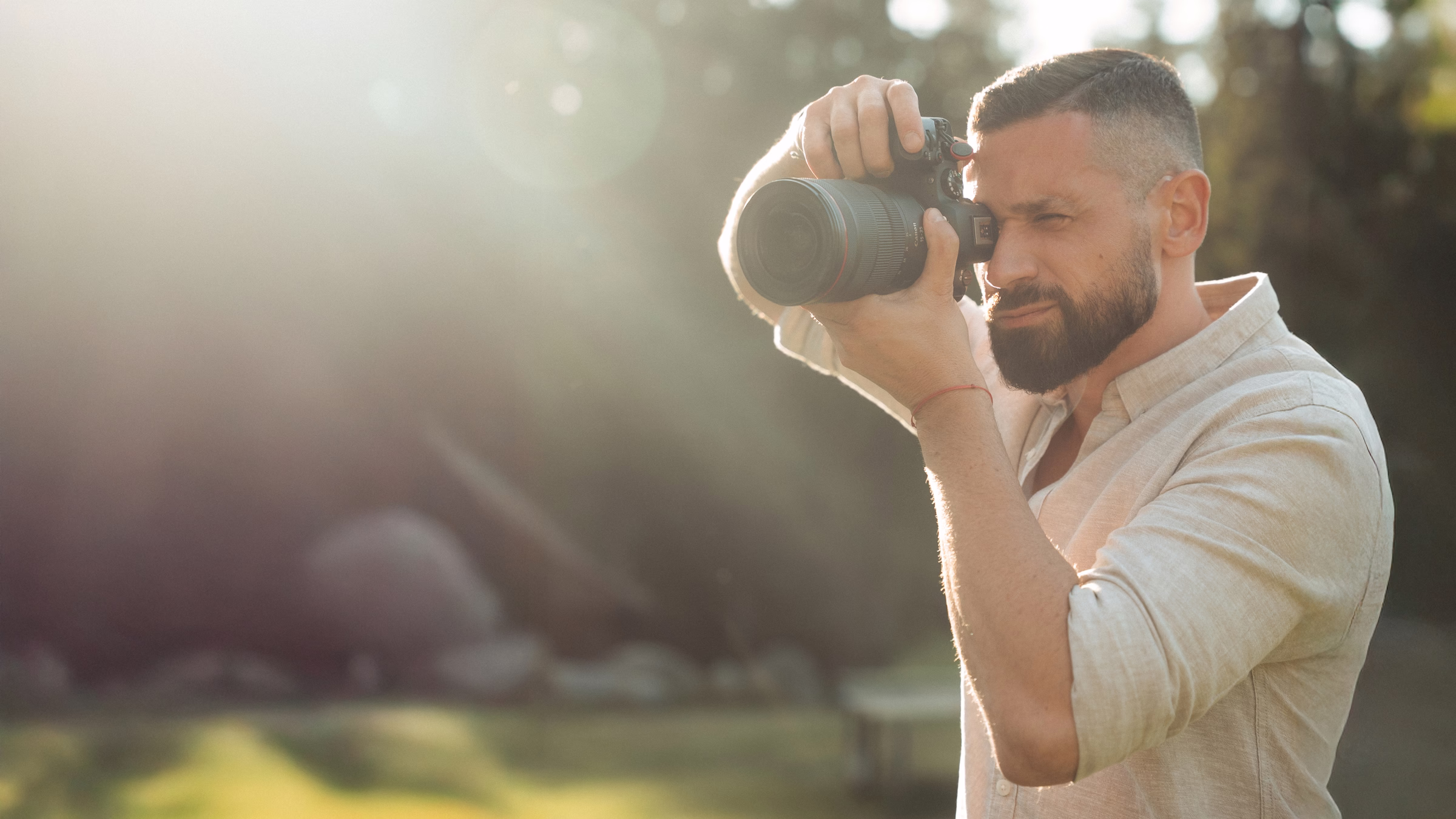 Jan Kůs - fotograf při práci